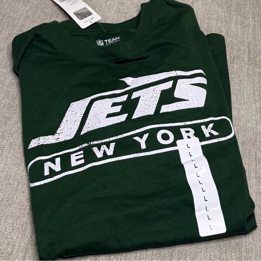 New York Jets NFL Team Apparel Tee | Size Large or XXL| NWT | Green